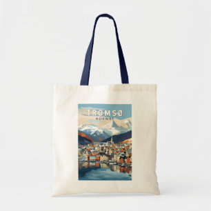 Tromso Norway Travel Art Vintage Tote Bag