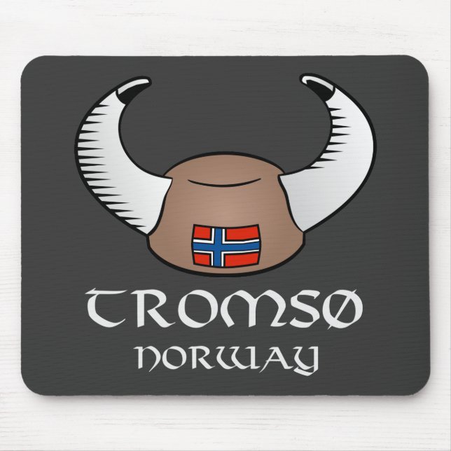 Tromso Norway Viking Hat Mouse Pad (Front)