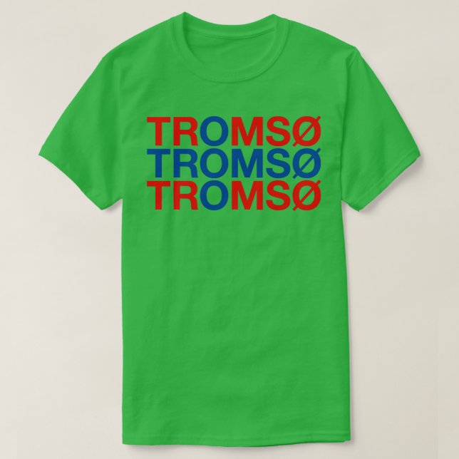 TROMSO Norwegian Flag T-Shirt (Design Front)