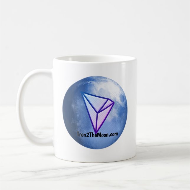 Tron2TheMoon For Fans Of Tron Cryptocurrency Coffee Mug (Left)