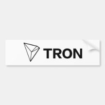 TRON TRX Cryptocurrency Bumper Stickers