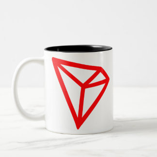 tron-trx-logo Two-Tone coffee mug