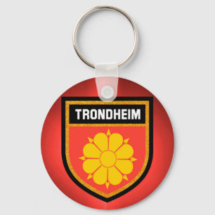 Trondheim  Flag Key Ring