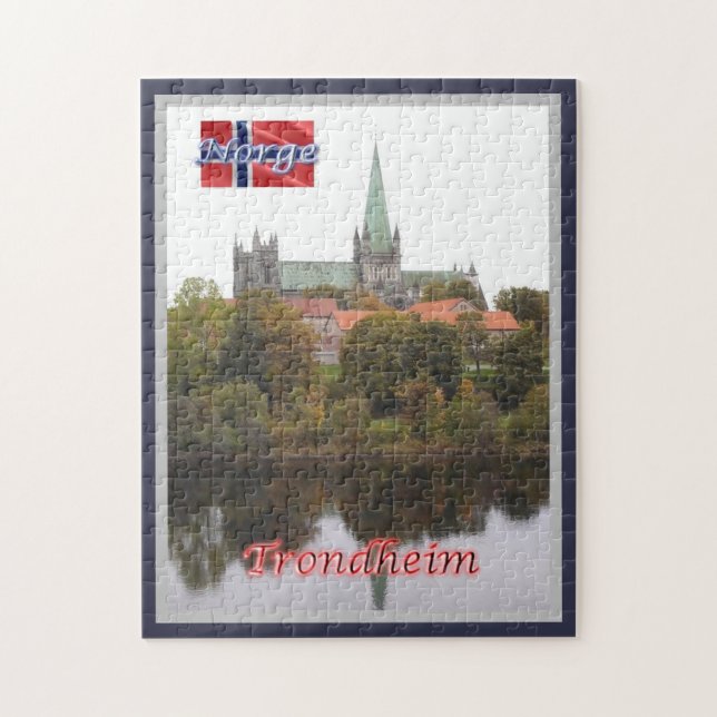Trondheim - Nidarosdome - Norway - Jigsaw Puzzle (Vertical)