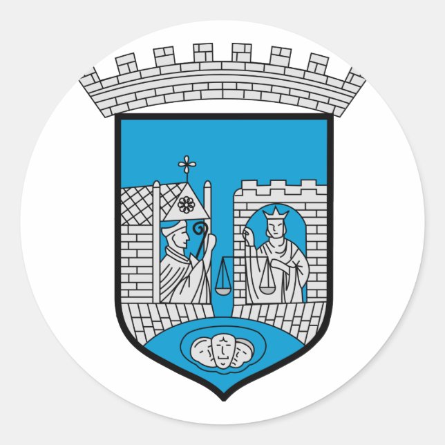 Trondheim, Norway Classic Round Sticker (Front)