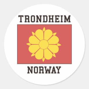 Trondheim, Norway Classic Round Sticker