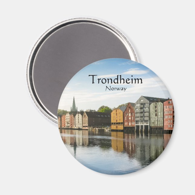 Trondheim Norway Magnet (Front/Back)