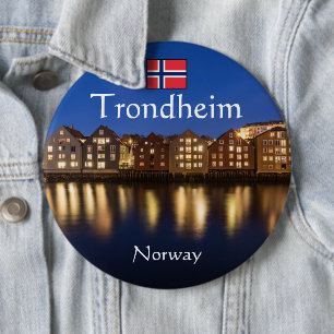 Trondheim Norway Souvenir 6 Cm Round Badge