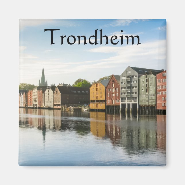 Trondheim Norway Souvenir Magnet (Front)