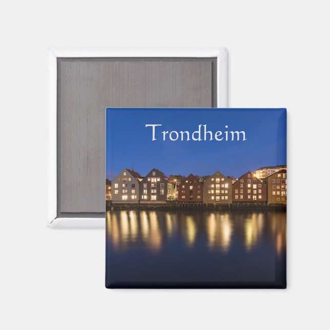 Trondheim Souvenir Magnet (Front/Back)