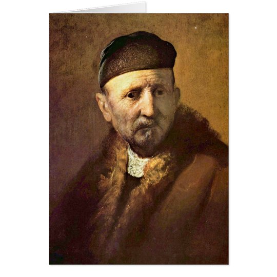 �Tronie� Of An Old Man By Rembrandt Card