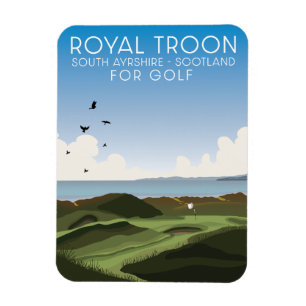 Troon South Ayrshire Scotland Golf Magnet