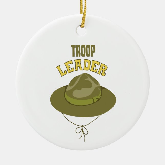 Troop Leader Ceramic Ornament (Front)