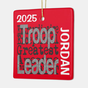 Troop Leader Extraordinaire CUSTOM Ceramic Ornament