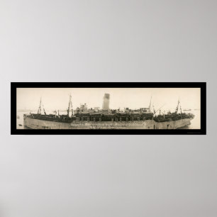 Troop Ship Mongolia Photo 1919 Poster