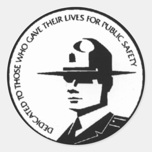 trooper classic round sticker (Front)