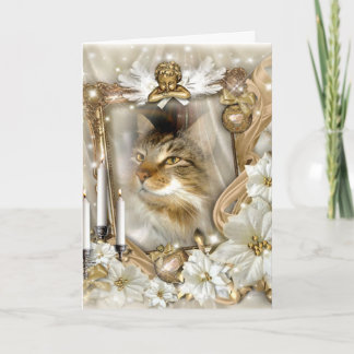 "Trooper The Cat" Angel Blessings Greeting Card