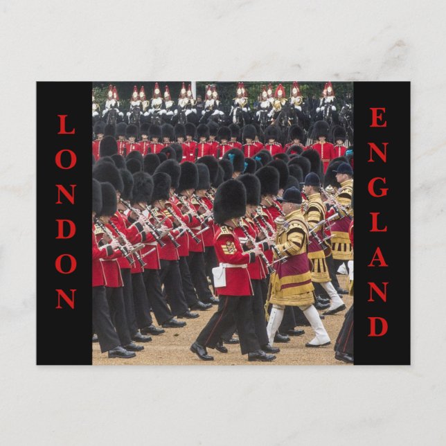Trooping of the Colour London England Postcard (Front)