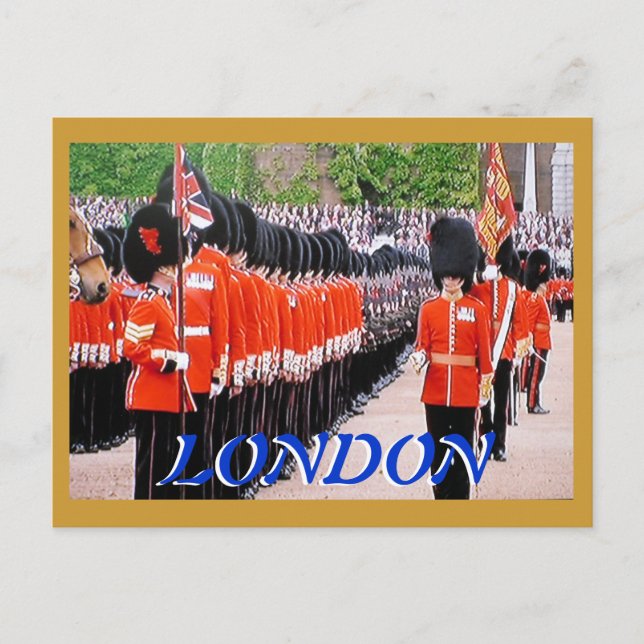 Trooping the Colours Diamond Jubilee postcard (Front)