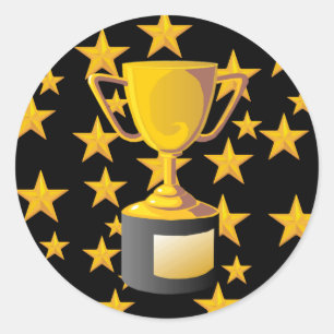 TROPHIES CLASSIC ROUND STICKER