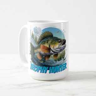 Trophy Bass Hunter Customisable  Coffee Mug