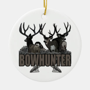 Trophy Bucks Bowhunter Ceramic Ornament