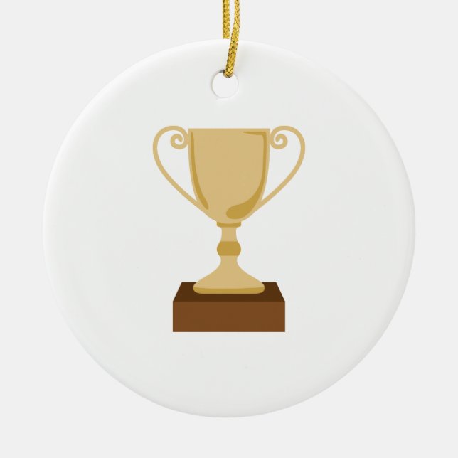 Trophy Ceramic Ornament (Front)