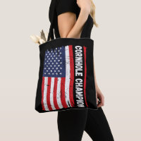 Trophy Champion Fun Bean Bag Cornhole Player Flag