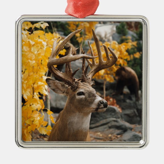 Trophy Deer Metal Tree Decoration (Front)