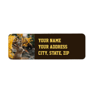 Trophy Deer Return Address Label