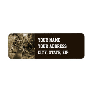 Trophy Deer Return Address Label