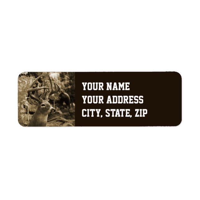 Trophy Deer Return Address Label (Front)