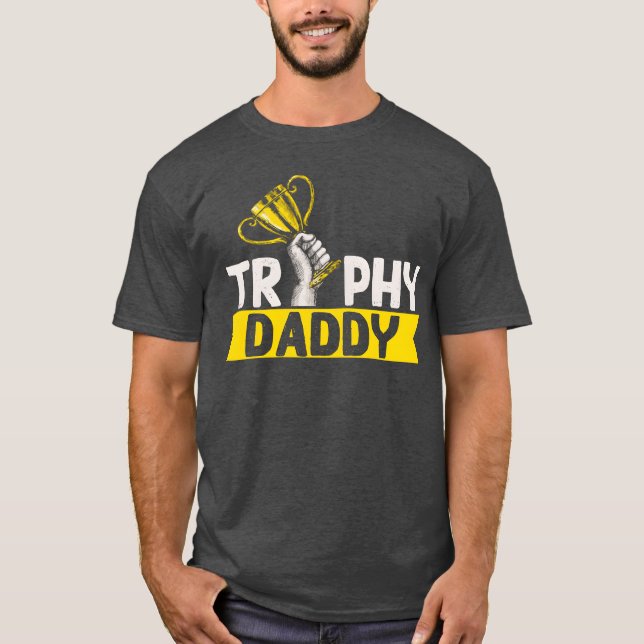 Trophy Father Award Best Dad boy T-Shirt (Front)