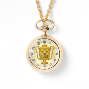 Trophy Grandma custom name Watch