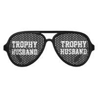 Trophy Husband bachelor party sunglasses for groom