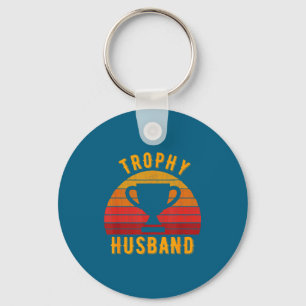 Trophy Husband Funny Design For Graphic Art Key Ring