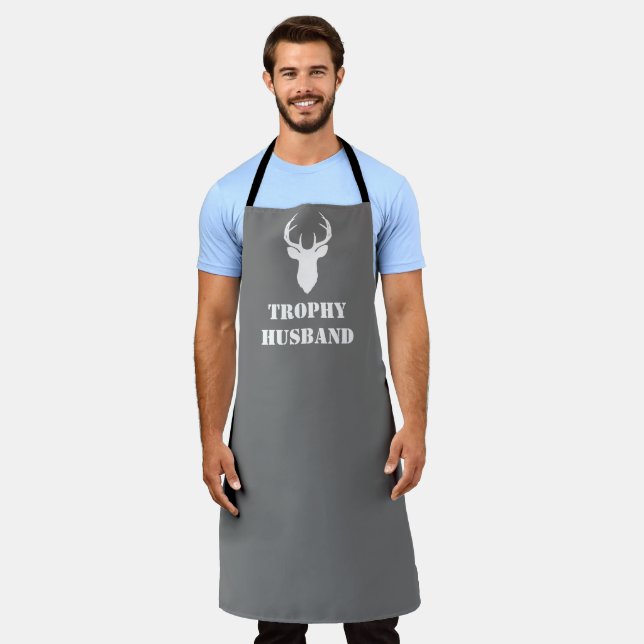 Trophy Husband Funny Men's Gift Hunting Gift Apron (Worn)