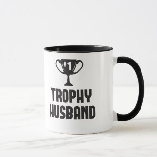 Trophy husband funny wedding & birthday gift mug