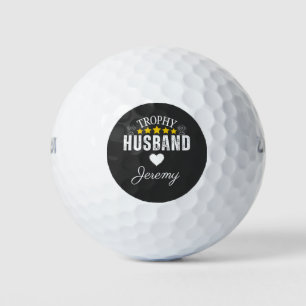 Trophy Husband Golf Balls: A Fun and Personalised Balls