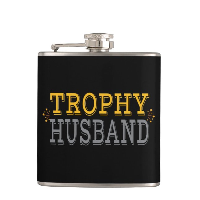 Trophy Husband Hip Flask (Front)