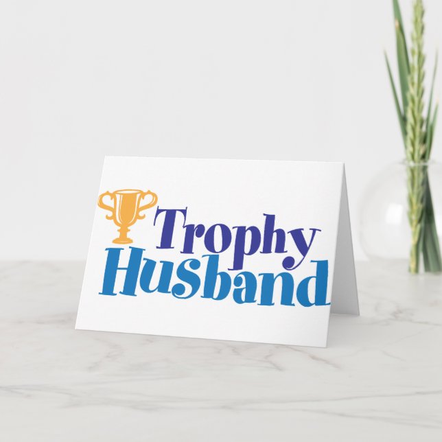 Trophy Husband Holiday Card (Front)