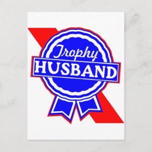 Trophy Husband Postcard