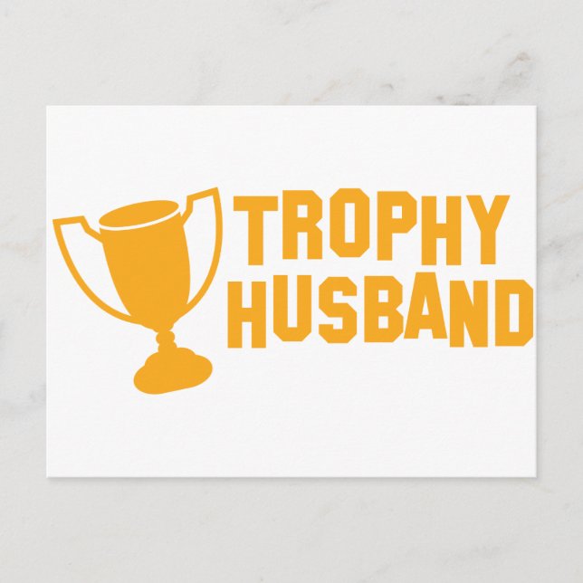 trophy husband postcard (Front)