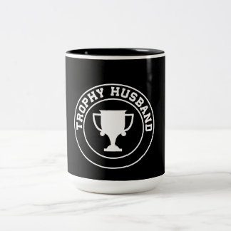 Trophy Husband Two-Tone Coffee Mug