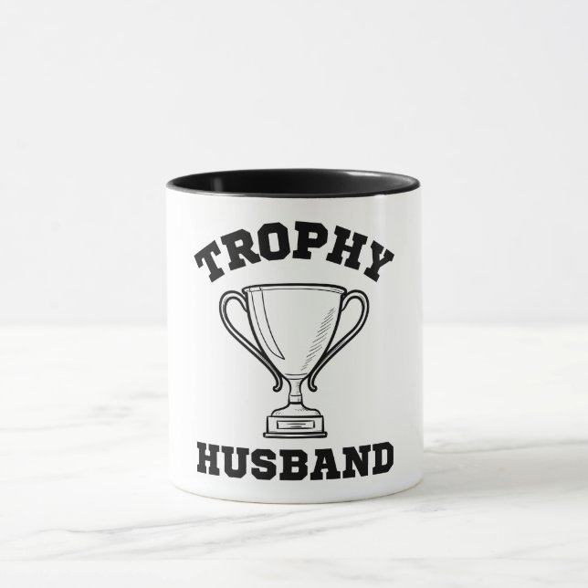 Trophy Husband Wedding Anniversary   Mug (Center)