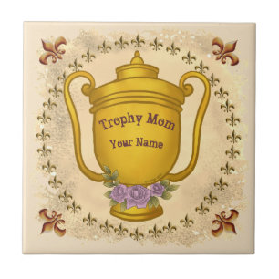 Trophy Mum Ceramic Tile