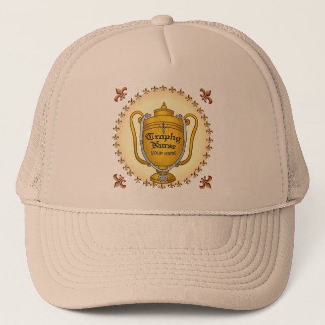 Trophy nurse trucker hat (Front)