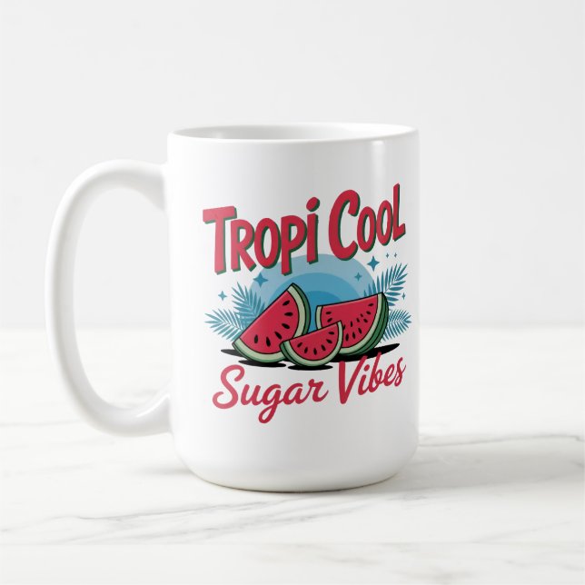 Tropi Cool Sugar Vibes  Coffee Mug (Left)