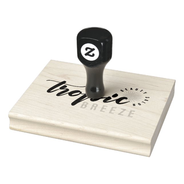 Tropic Breeze Company Logo Custom Rubber Stamp (Stamp)