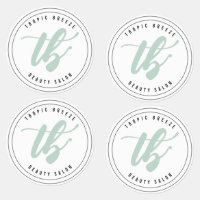 Tropic Breeze Teal Mint & Pink Company Logo